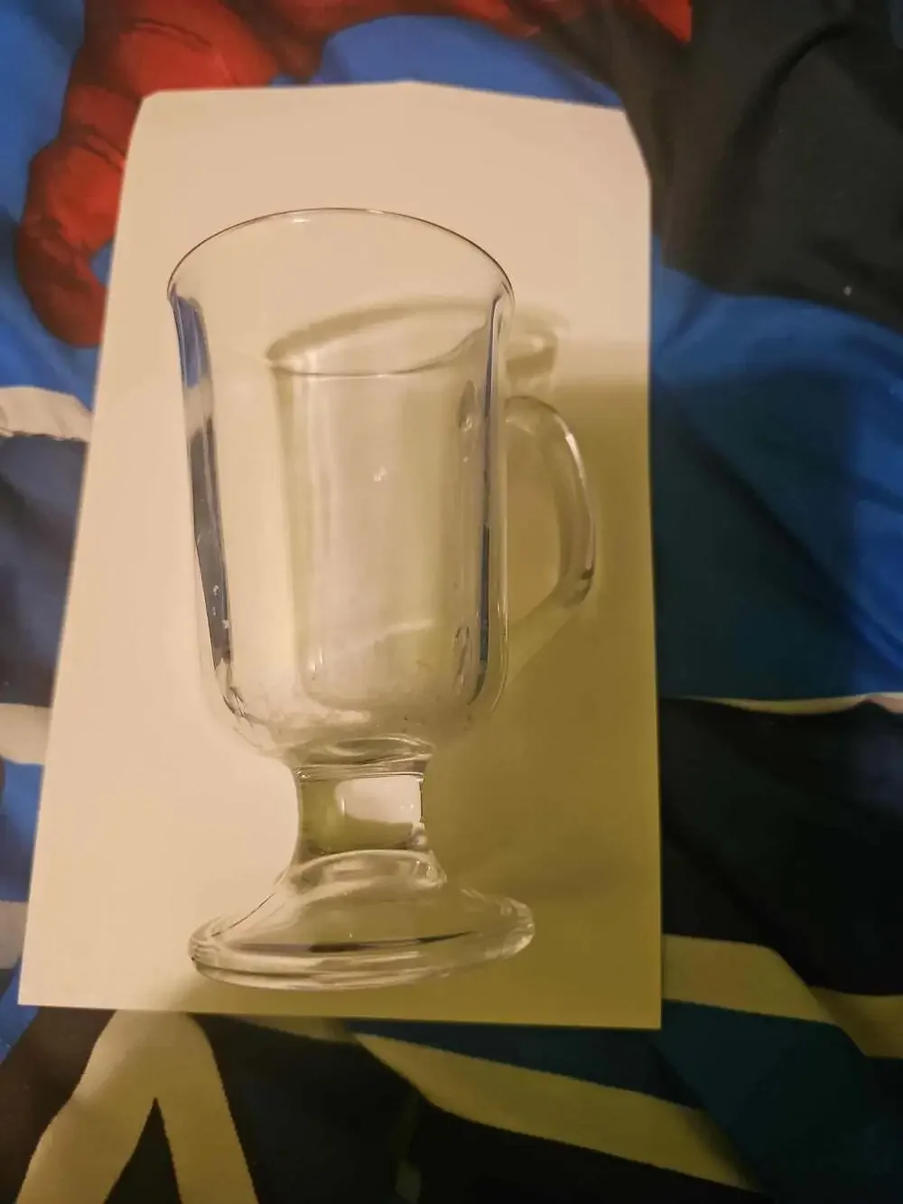Vintage French Glass Irish Coffee Mugs, Set of 2
